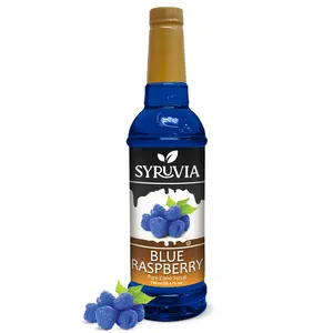 Syruvia Blue Raspberry Syrup 25.40 Ounces Blue Raspberry Flavoring Syrup