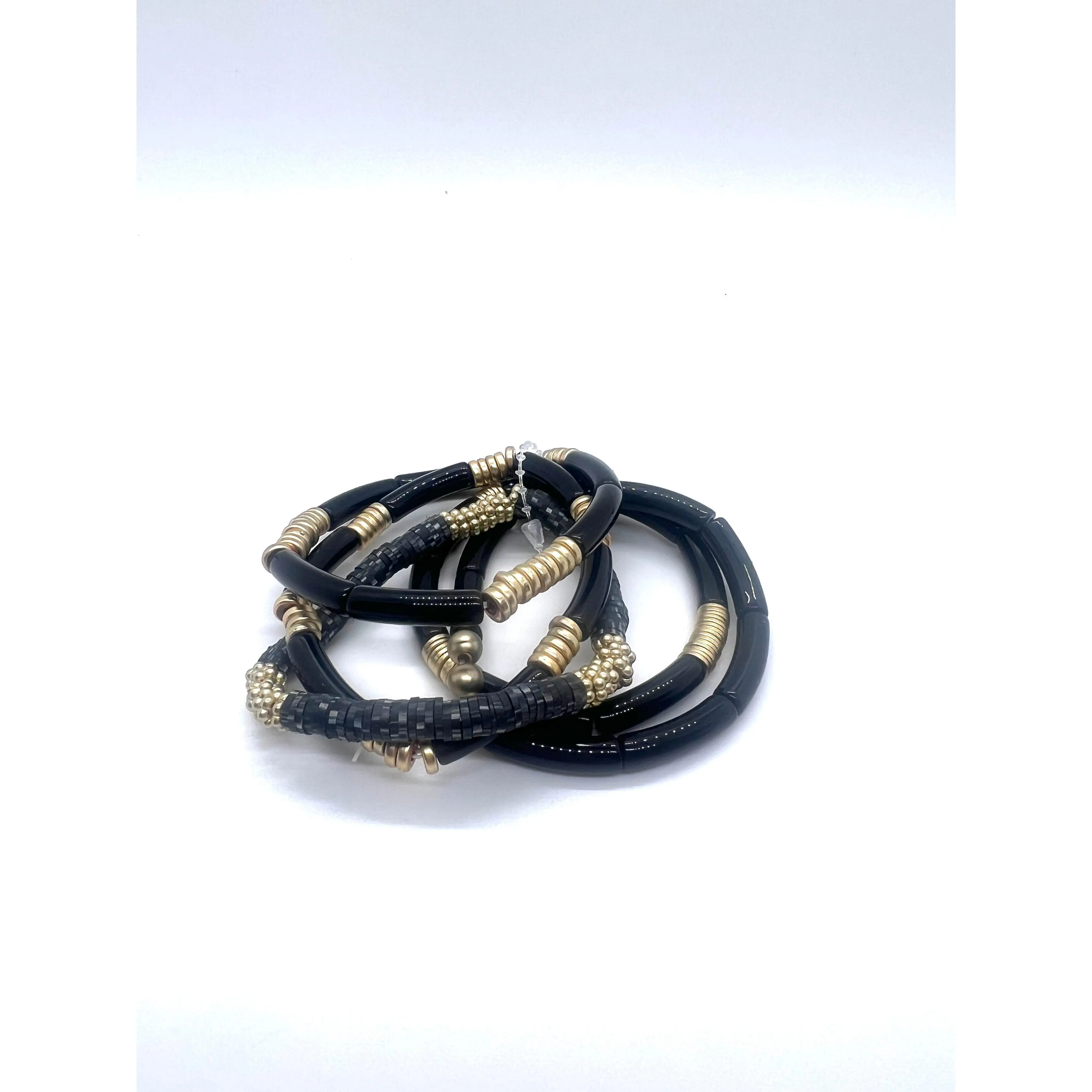 Black Bangle Bracelet