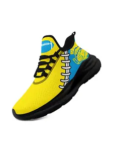Stylish Men's Los Angeles Chargers Breathable Casual Sports Shoes, Comfortable Lightweight Footwear, Fashion-Forward Men's Sneakers for Outdoor Activities and NFL Pride Looks