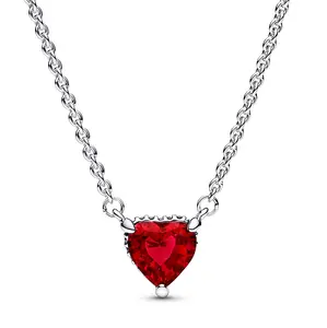 Pandora Sparkling Heart Halo Pendant Collier Necklace 392542C01-45