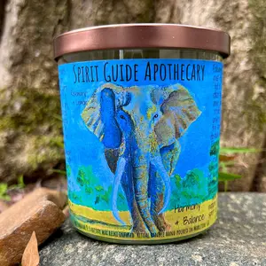 Elephant- Harmony & Balance- Spirit Guide Intention Candle
