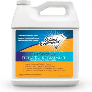 Black Diamond Stoneworks get serious septic tank treatment - liquid enzymes for residential, commercial, industrial, and rv's systems (1 gallon)