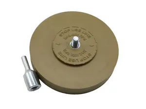7758 Model 4-in Adhesive Eraser Wheel with Pad & Adapter, Drill Attachment for Car Decal, Sign Decal, Vinyl Removal, Car Decal Removal