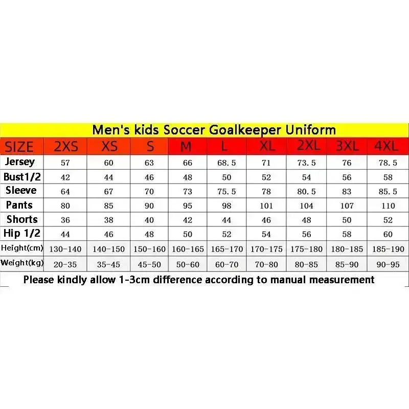 Adult Kids Football Goalkeeper Jerseys Tracksuit Custom Men Soccer Goalie Tracksuit Long Sleeve Uniform Boy Gatekeeper Outfit Adult Kids Football Goalkeeper Jerseys Tracksuit Custom Men Soccer Goalie Tracksuit Long Sleeve Uniform Boy Gatekeeper Outfit