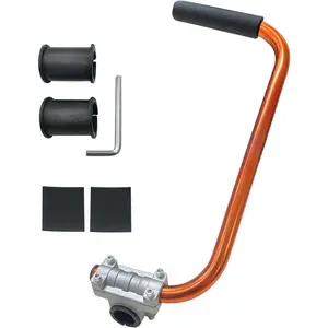 Trimmer Handle Grip for Weed Wacker Extension Handle,  String Trimmer Handle Lawn Trimmer Grips with Bracket Clamp for String Trimmer, Lawn Care, Landscaping (Orange)