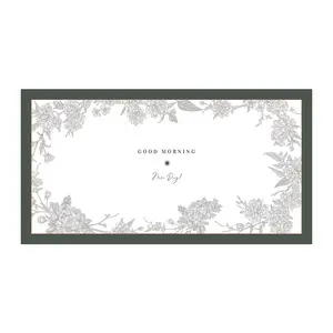 French Vintage Light Luxury Home Dining Mat High End Bedroom Nightstand Non Slip Waterproof Kitchen Table Cover PVC K Series