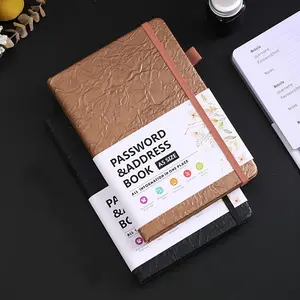 Password Book, Portable Label Notebook with Ribbon Label, Password Address Book, Suitable for Home Office Use, Manage Username and Password Ideal Choice