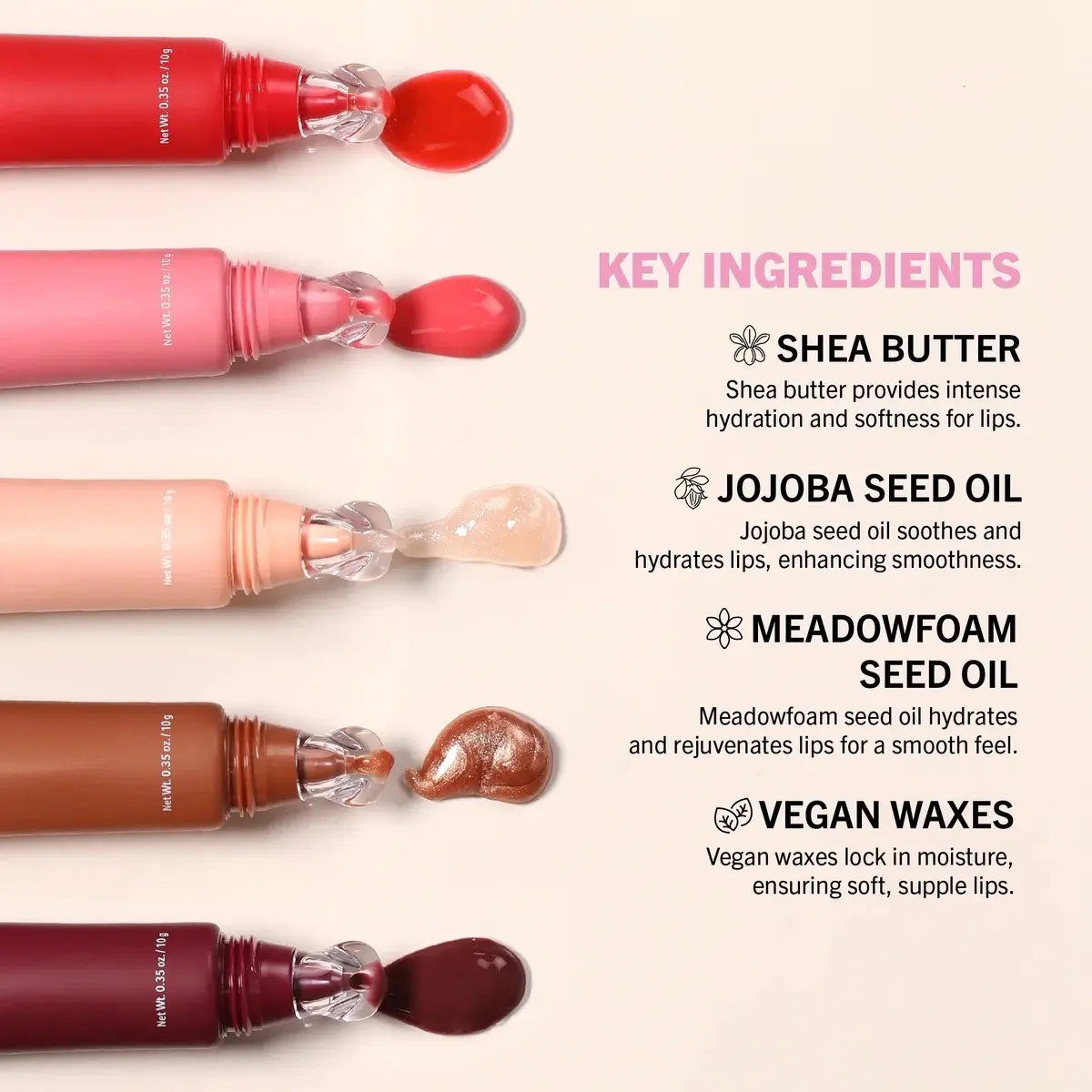 Moira Butter Bliss Lip Balm - Moisturizing Lip Treatment Gloss Shea