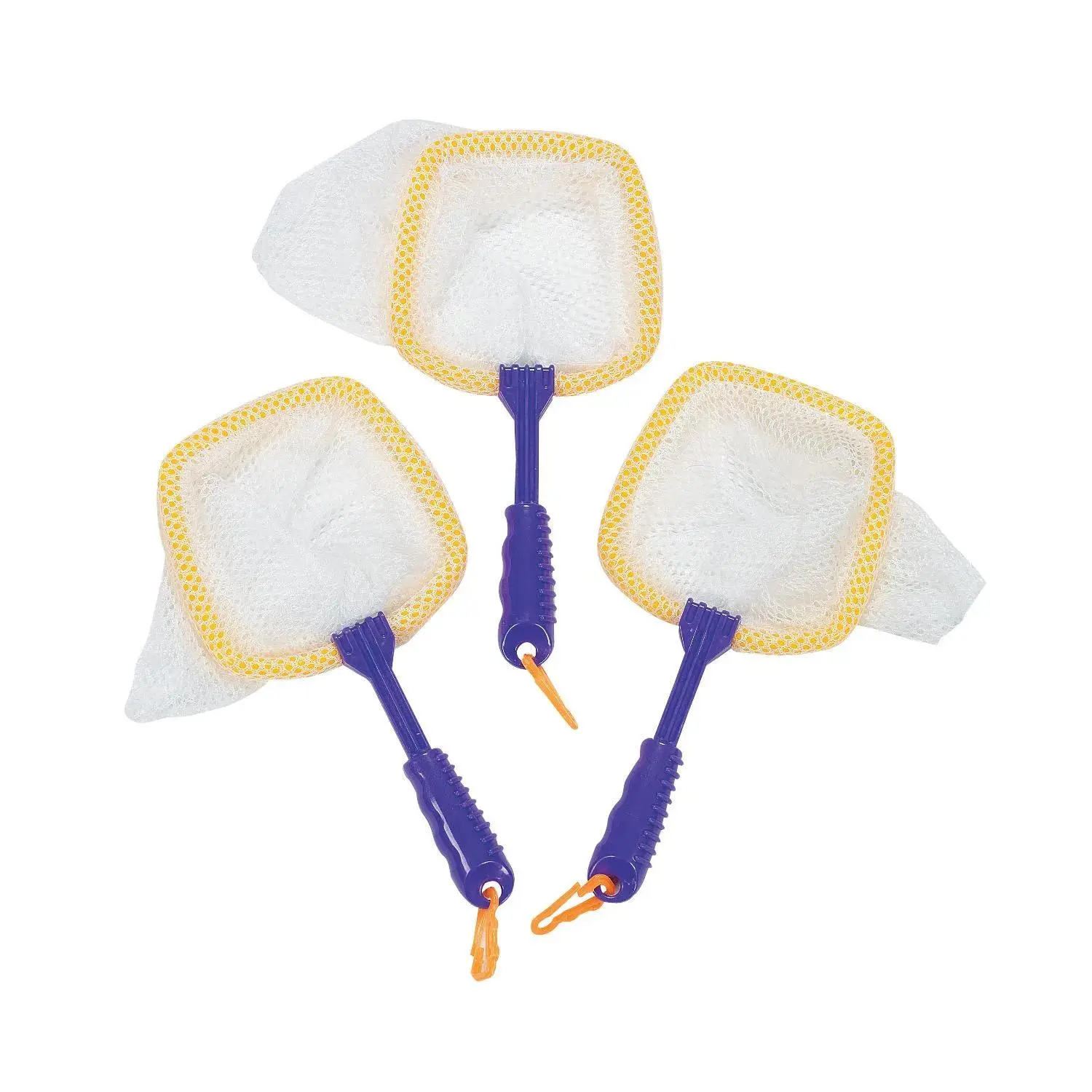 8 1/2" Mesh Bug Nets with Blue Plastic Handles - 6 Pc.