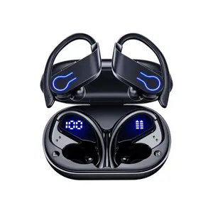 Q63-6 In-Ear Wireless Earbuds with LED Display Bluetooth Connectivity Noise-Canceling for Music Calls Extra Long Battery Life Waterproof Headphone Iem Earphone