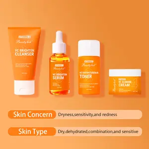 VC Brightening Set Relieves redness due to dryness in one week Hydrates and moisturizes -50% OFF for a limited time! For Sensitive, Dry and Oily Skin Strengthens skin Soothes dry Skin looks visibly younger