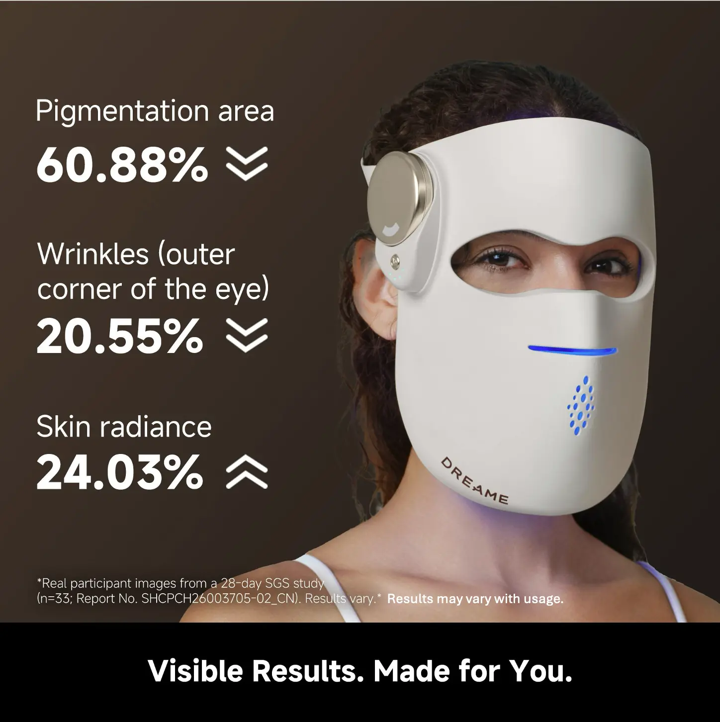 【New Arrivals】DREAME Chrona Photon Anti-Aging Skincare Mask | 4+1 Synergistic Lights |10min Session | 3D Ergonomic Fit | Hands-Free Use | Lightweight | Portability | Firming Skin | Clinically Proven
