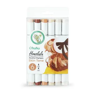 Ohuhu SKIN Tones 6 Pack Alcohol Markers
