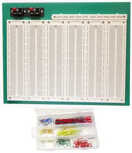 Tektrum Solderless Experiment Plug-In Breadboard Kit With Pre-Formed Solid Jumper Wires For Proto-Typing Circuit (4660 Tie-Points)