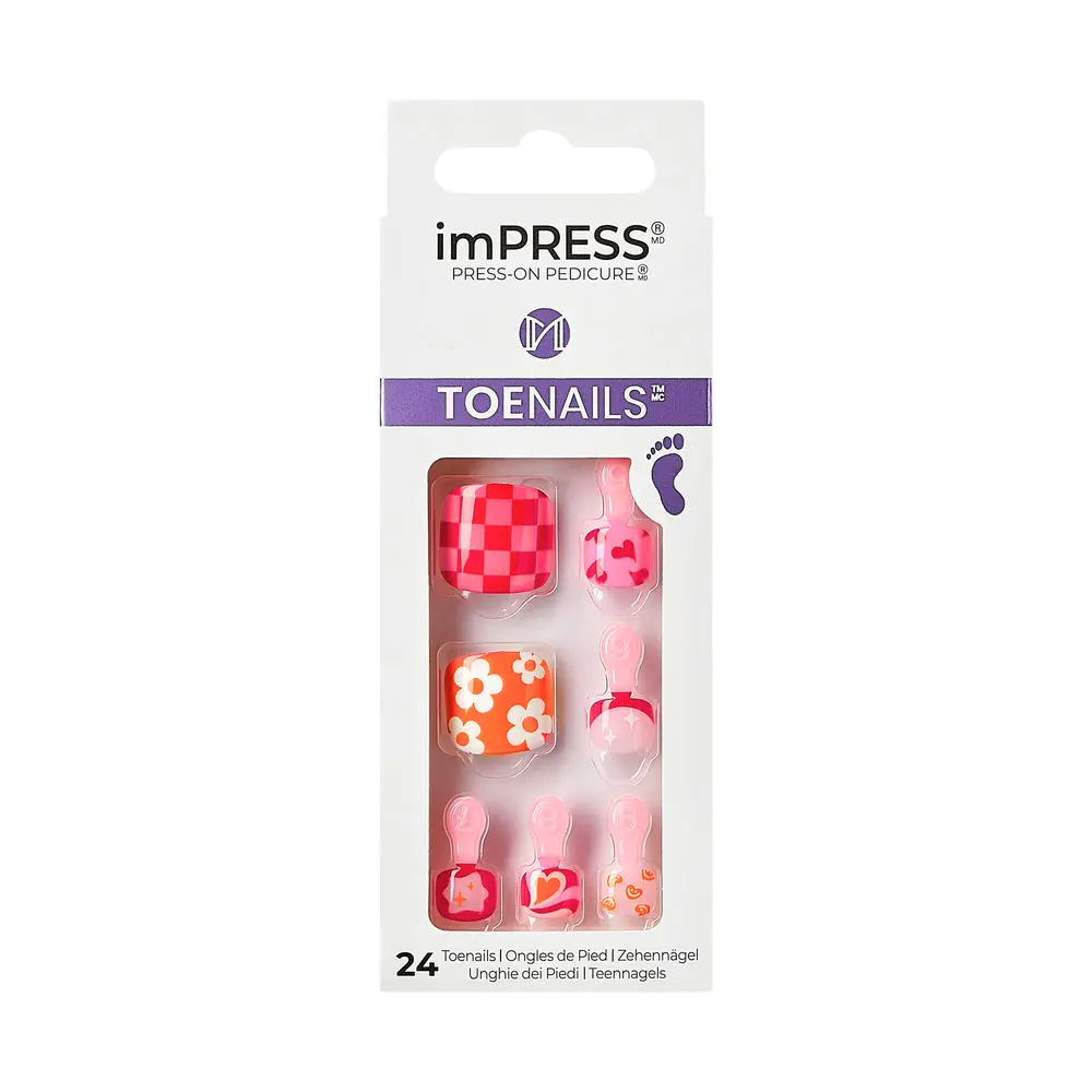 KISS imPRESS Toe Nails - Dahlia