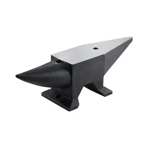 VEVOR Cast Iron Anvil, 86 Lbs Single Horn Anvil with Large Countertop and Stable Base, High Hardness Rugged Round Horn Anvil Blacksmith, for Bending, Shaping