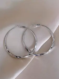 1 Pair Pretty Hoop Earrings For Women For Wedding Anniversary Engagement Party Jewelry Valentine's Day Gift Elegant Minimalist Earrings