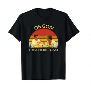 VintageTee Gildan Albert Goldman Quote Oh God I Pierced The Toast Vintage T-shirt, The Birdcage 90s Film Funny Crewneck Unisex Tshirt Casual Festive