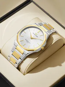 SUCCESS WAY Men's ultra-thin watch, business and fashionable party wristwatch, water resistant watch, daily clothing accessory, trendy and versatile exquisite birthday gift watch, with gift box included
