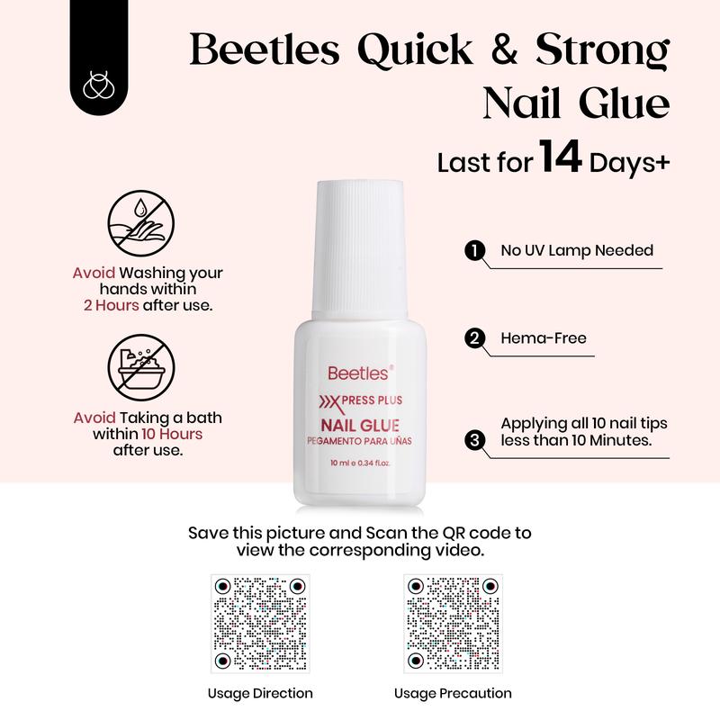 Beetles X Press Plus DIY Press on Nails Kit - Wedding Nail Square/Almond/Squoval/Coffin with Nail Glue Builder Top Coat Nail Remover French Tips for Women Fall Nail Halloween Nail Black Friday Winter Nail Christmas Gift Beetles X Press Plus DIY Press on Nails Kit - Wedding Nail Square/Almond/Squoval/Coffin with Nail Glue Builder Top Coat Nail Remover French Tips for Women Fall Nail Halloween Nail Black Friday Winter Nail Christmas Gift