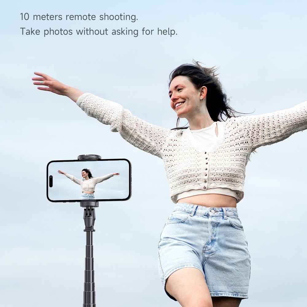 70" Auto-Open Selfie Stick Tripod with Remote Kit, 175mm(H) Telescopic Rod Aluminum Alloy, 360° Rotatable Stable Travel Portable Phone Holder Stand Mount for Vlog/Video Record/Live Stream, Universal fits for iPhone 17 16 15 Pro Max Samsung Galaxy Series 70" Auto-Open Selfie Stick Tripod with Remote Kit, 175mm(H) Telescopic Rod Aluminum Alloy, 360° Rotatable Stable Travel Portable Phone Holder Stand Mount for Vlog/Video Record/Live Stream, Universal fits for iPhone 17 16 15 Pro Max Samsung Galaxy Series
