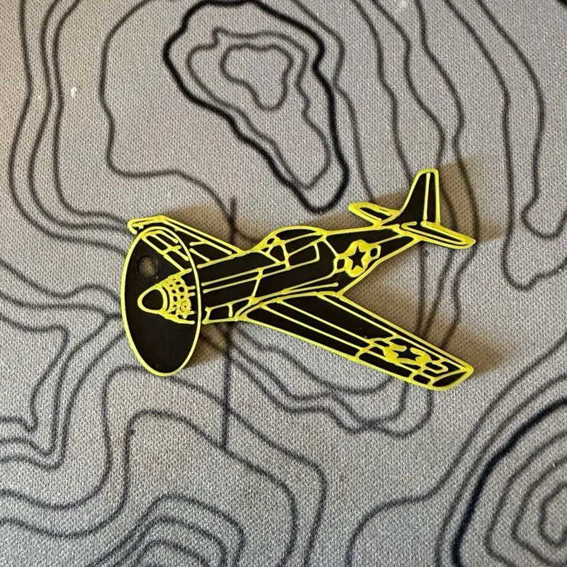 P51 Mustang Keychain