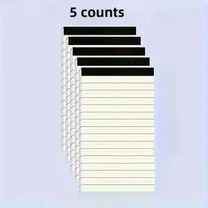 5-Pack A7 Memo Pad Refillable Notebook Core, Portable Daily Planner & Reminder Book, Compact Note-Taking Pages for On-The-Go Use