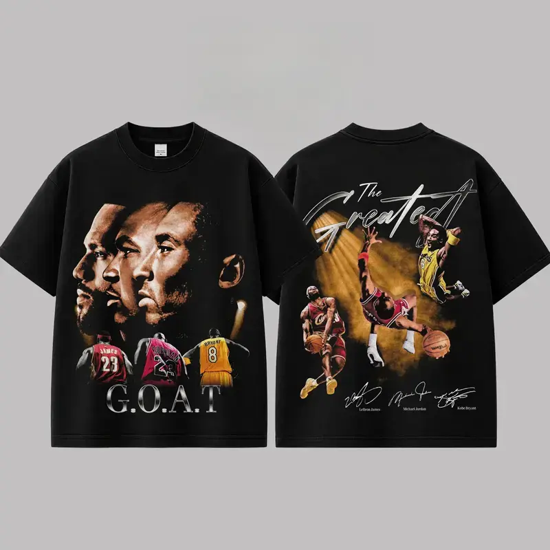 Basketball Graphic For Michael Jordan, Lebron James, Kobe Bryant, Basketball Streetwear Tee, Black Mamba, King James Fans Tee, Gift For Basketball Fan Graphic Tee