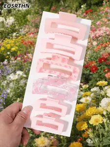 Effortless Chic! ✨ Large Non-Slip Hair Claw Clips for Thick & Thin Hair. Soft Matte Finish & Inner Teeth for All-Day Hold. Perfect for Shower, Office & Daily Style. 🎀 Pack of 6 Macaron Colors!