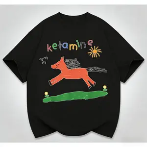 Ketamine Pony Nurse Meme T-Shirt Cotton Menswear Streetwear Adult Unisex T-Shirt Golf Gift T-Shirt For Men And Women