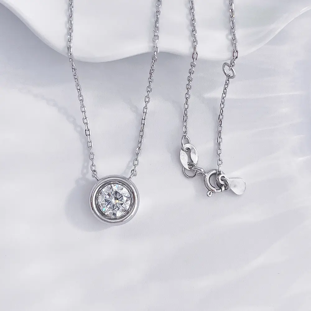 BubbleGlow Bezel Necklace