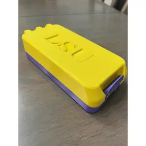 Lsu Ammo Box 22Lr– 120 Round Capacity – Purple & Yellow – Click Lock Case – Removable Insert