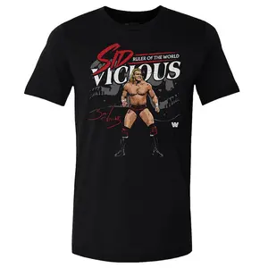 Men's 500 Level Black Sid Vicious Ruler Of The World T-Shirt Professional Wrestler Tee For Man And Woman Unisex T-Shirt, Hoodie, Sweatshirt Menswear Cotton Soft