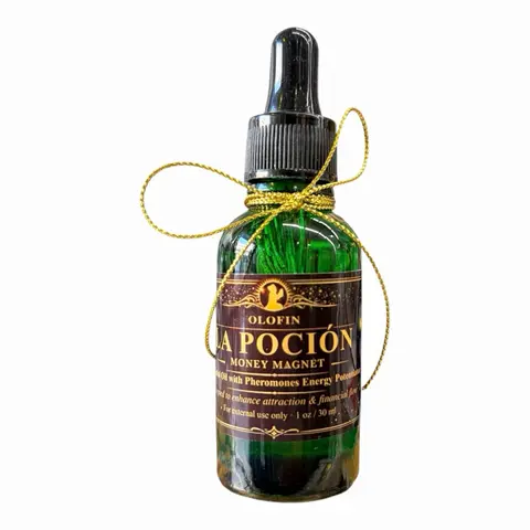 OLOFIN La Poción Money Magnet Essential Oil with Pheromones 1 oz Energy Potentiator for Prosperity and Financial Flow