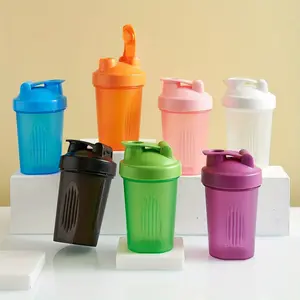 Portable Protein Powder Mixing Cup, 400Ml Smoothie Cup, Plastic Cup, Sports Water Bottle - Material: Durable PP Cup Body + 304 Stainless Steel Mixing Ball, Available in 7 Colors, Perfect for Gym and Outdoor Fitness Enthusiasts.