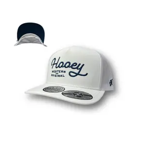 Hooey Hat- OG Hat White W/Blue Stitching