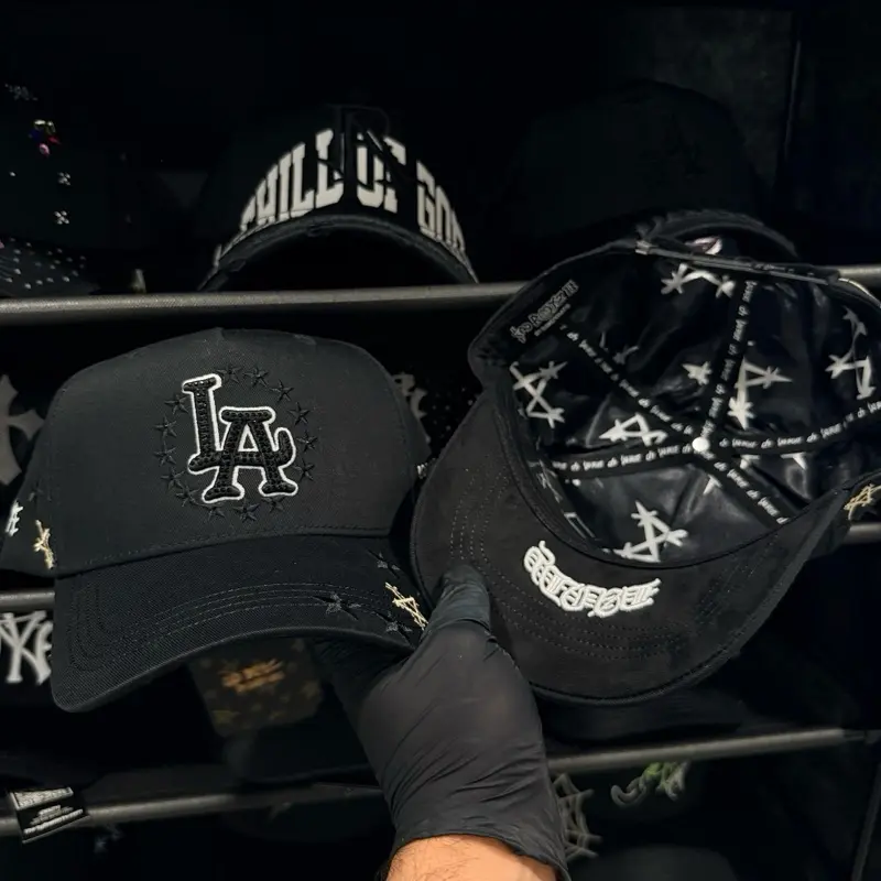 1:1Dandy Hats- Clave Ali LL Black LA Baseball Cap with Star