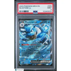 2023 POKEMON MEW EN-151 #009 BLASTOISE EX PSA 9