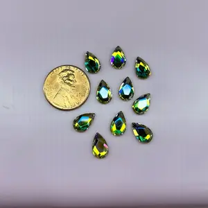Sparadise SUPER High Quality Crystal AB Medium Tear Drop Nail Art
