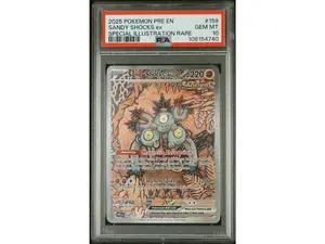 2025 Pokemon Scarlet and Violet Prismatic Evolutions Special Illustration Rare Sandy Shocks Ex #159 PSA 10