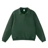 FAIABLE Oversized Henley Sweatshirt Women Men Fleece Lined Pullover Vintage Washed Baggy Sweatshirt Unisex Casual Streetwear Long Sleeve with Hidden Zipper Pockets