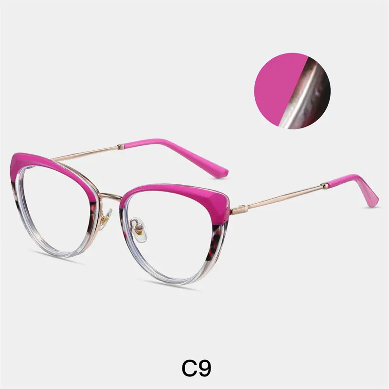 TR90-C9 purple tortoiseshell frame