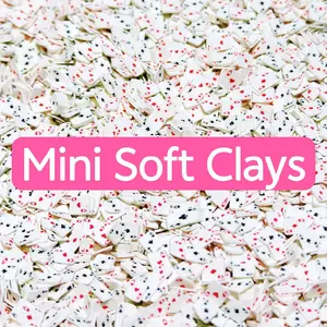 Mini Soft Clays Luminous Soft Clay for Nail Art DIY and More - Assorted Colors, Lightweight and Easy to Work with trendy design woman Cutics