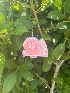 Cheer Clicker Keychain – Cheer Megaphone Clicker | Cheerleader Gift | Team Spirit Clicker | Cheer Bag Accessory | Pink Cheer Clicker