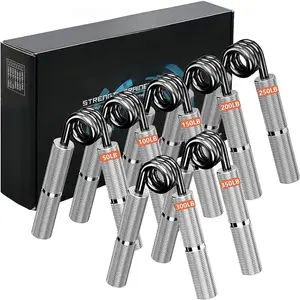 Hand Grip Exerciser Strengthener,Resistance Levels 50-450Lbs,Grip Strength Trainer,Non-Slip Gripper,Heavy Duty Grip Enhancer