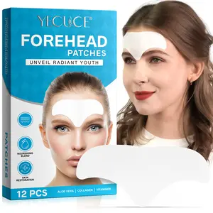 Yecuce Forehead Patches with Aloe, Collagen, Vitamin E, Patches, Forehead Patches  12Pcs