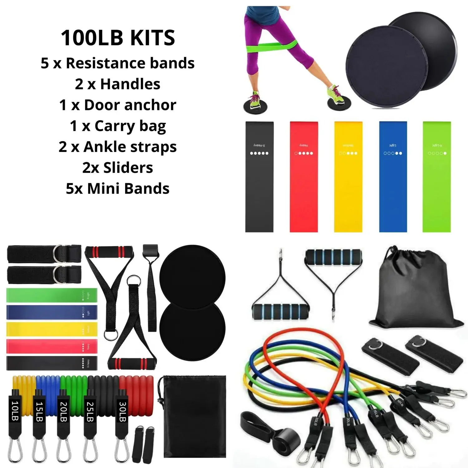 Fitness Band Set 100LB
