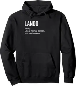 Lando Definition Name Funny Personalized Birthday Pullover Hoodie