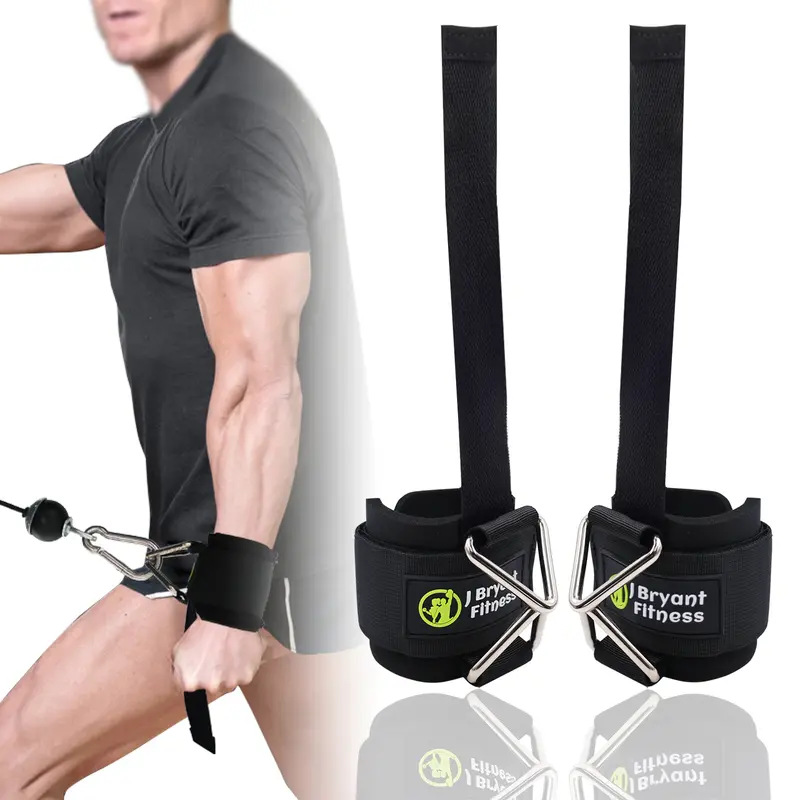 jbryant Lifting Straps - Premium Padded Wrist Cuffs, Heavy-Duty Fitness Gym Accessory, Stable Metal Lock, Sturdy Triangle Buckle, Reinforced Stitching, Secure Wrist Support, Rehab-Friendly Use for Unisex Strength and Bodybuilders Training, Rehabilitation