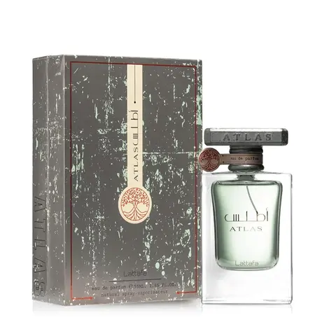 Lattafa Atlas Eau de Parfum Spray for Unisex, 1.85 Ounce